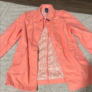 GAP Women's Peach Trench Coat